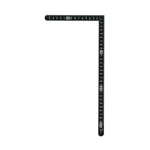 シンワ測定 曲尺小型　サンデーカーペンター黒色30cm×15cm　表裏同目 12435-イメージ4