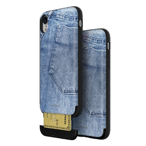Matchnine iPhone XR用ケース CARDLA SLOT JEANS COLLECTION ライトジーンズ MN15435I61-イメージ1