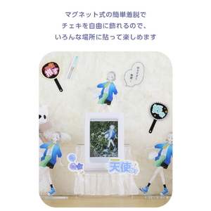 エレコム instax(チェキ)mini film用 マグネットフォトフレーム ホワイト IC-PCMGWH-イメージ4