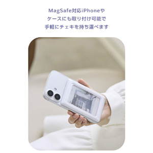 エレコム instax(チェキ)mini film用 マグネットフォトフレーム ホワイト IC-PCMGWH-イメージ5