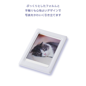 エレコム instax(チェキ)mini film用 マグネットフォトフレーム ホワイト IC-PCMGWH-イメージ6