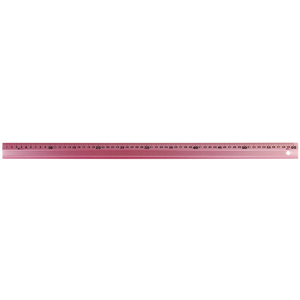 シンワ測定 アルミ直尺　アル助６０ｃｍ　ペールピンク 65435-イメージ2