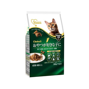 アースペット ファーストチョイス choiceS おやつが好きな子に 成猫用1歳以上 350g FCE887K-イメージ1