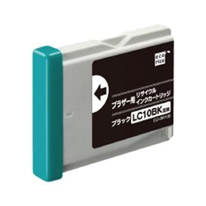 ブラザー互換製品 インクカートリッジ。 ブラザー LC10B互換インクカートリッジです。 地球にやさしいリサイクル・リユース製品です。 ●※エコリカ商品に関する初期不良対応を含めたお問い合わせにつきま
