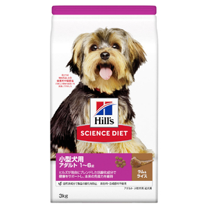 日本ヒルズ・コルゲート サイエンス・ダイエット アダルト ラム&ライス小型犬用成犬用(3．0kg) ｱﾀﾞﾙﾄﾗﾑﾗｲｽｺｶﾞﾀｾｲｹﾝﾖｳ3KG-イメージ1