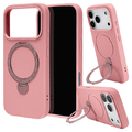 ラスタバナナ iPhone17 Pro用ZEROSAFE PU 回転スタンド 磁力充電対応 ピンク 9012IP5BZSPK