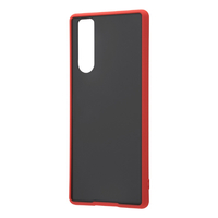 レイアウト Xperia 5用耐衝撃マットハイブリッドケース BABY SKIN レッド RT-RXP5BS3/R