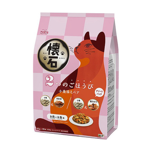 ペットライン 懐石 2つのごほうび 小魚添えペア(650g) ｶｲｾｷ2ｺﾞﾎｳﾋﾞｺｻﾞｶﾅ650G-イメージ1