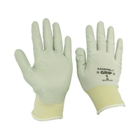 SHOWA/ニトリルゴム背抜き手袋 No370組立グリップ グレー Sサイズ FCA944R-3547825