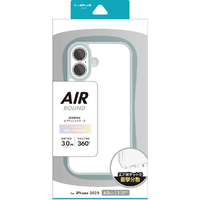 MSソリューションズ iPhone 17用超衝撃吸収エアポケットケース「AIR-ROUND」 ブルー LN-IM25CAI1BL