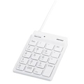 BUFFALO スリムテンキーボード Tabキー付き ホワイト BSTK11WH