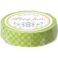 ニチバン ニチバン プチジョア マスキングテープ ギンガムチェック グリーン FCG026V-PJMT-15S010