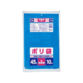 ジャパックス 家庭用ポリ袋 LLD 45L 青 10枚 FCE925R-JNL411