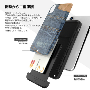 Matchnine iPhone XR用ケース CARDLA SLOT JEANS COLLECTION デストロイドジーンズ MN15437I61-イメージ6