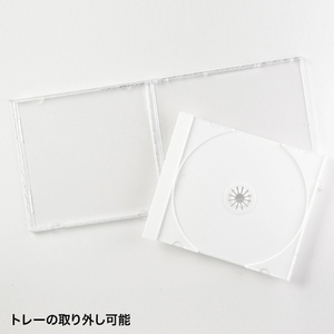 サンワサプライ Blu-ray・DVD・CDケース(30枚セット) ホワイト FCD-PN30WN-イメージ2