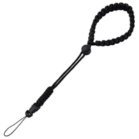 エレコム instax(チェキ)miniシリーズ用 ハンドストラップ/ロープ編み ブラック IC-STHKNBK