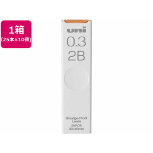 三菱鉛筆 シャープ替芯 uni(ユニ) 0.3mm 2B 25本×10個 FCC0731-ULS03252B-イメージ1