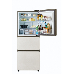 ハイアール 【右開き】325L 3ドア冷凍冷蔵庫 SLIMOREX（スリモアエックス） サンドホワイト JR-CVM33A(W)-イメージ5