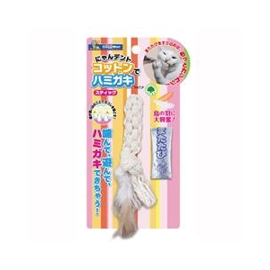 ドギーマンハヤシ にゃんデント コットンでハミガキ スティック ﾆﾔﾝﾃﾞﾝﾄｺﾂﾄﾝﾃﾞﾊﾐｶﾞｷｽﾃｲﾂｸ-イメージ1