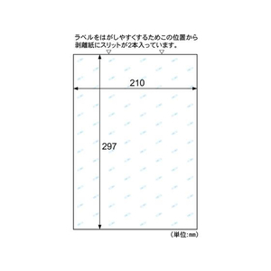 ヒサゴ 抗菌紙ラベル A4 ノーカット 20シート FCC6104-OPK862-イメージ2