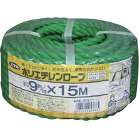 ユタカメイク ロープ PEカラーロープ万能パック 9×15m 緑 FC499GR-8280858