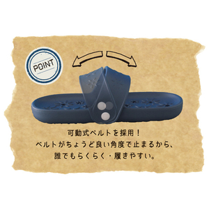 ミツギロンFU 両履きサンダル フルール インディゴブルー ﾘﾖｳﾊﾞｷｻﾝﾀﾞﾙｲﾝﾃﾞｲｺﾞBL-イメージ4