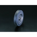 エスコ 車輪 ラバータイヤ スチールリム ボールベアリング 125×50mm FCY9476-EA986MH-125