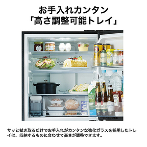ハイアール 【右開き】325L 3ドア冷凍冷蔵庫 SLIMOREX（スリモアエックス） ブルーイッシュグレー JR-CVM33A(H)-イメージ16