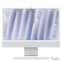 Apple 24インチiMac Retina 4．5Kディスプレイモデル： 12コアCPUと12コアGPUを搭載したApple M6チップ, 24GB, 512GB SSD - シルバー MH164J/A