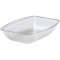 ＣＡＭＢＲＯ Cambro/長角型リブド サラダボール RSB1419CW(135)クリア FC839LC-1236100