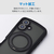 エレコム iPhone 16 Grippy ハイブリッドケース フレームカラー 極限 MAGKEEP スタンド ブラック PM-A24AGRSTKMBK-イメージ8