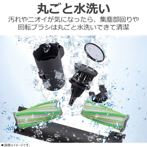 東芝 コードレスクリーナー TORNEO cordless トルネオ コードレス ジェットブラック VC-CLZ74DS(K)-イメージ13