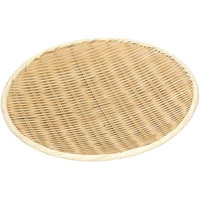 萬洋 竹 樹脂渕 丸盆ザル 30cm 15-804 FC120LH-3063940