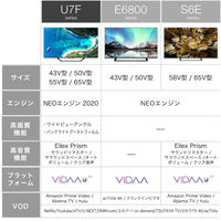 エディオンネットショップ ハイセンス 65u7f 65v型4kチューナー内蔵液晶テレビ U7fシリーズ エディオンネットショップ ハイセンス 65u7f 65v型4kチューナー内蔵液晶テレビ U7fシリーズ