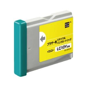 ブラザー互換製品 インクカートリッジ。 ブラザー LC10Y互換インクカートリッジです。 地球にやさしいリサイクル・リユース製品です。 ●※エコリカ商品に関する初期不良対応を含めたお問い合わせにつきま