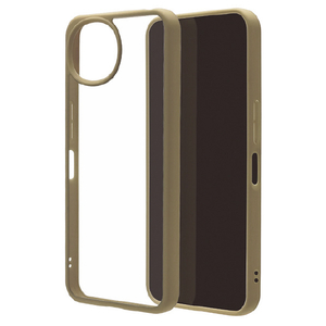 ラスタバナナ AQUOS wish6用 ハイブリッドケース TPU×PC カーキ＊クリア 9551AW6HPKH-イメージ1