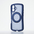 エレコム iPhone 16 Grippy ハイブリッドケース フレームカラー 極限 MAGKEEP スタンド ネイビー PM-A24AGRSTKMNV-イメージ1
