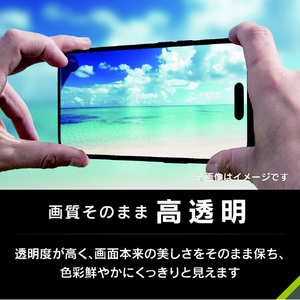 トリニティ iPhone 16/15/15 Pro/14 Pro用ケースとの相性抜群 ゴリラガラス 高透明 画面保護強化ガラス TR-IP24M2-GLS-GOCC-イメージ2