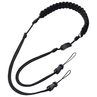 エレコム instax(チェキ)miniシリーズ用 ネックストラップ/ロープ編み ブラック IC-STSDKNBK
