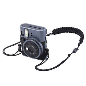エレコム instax(チェキ)miniシリーズ用 ネックストラップ/ロープ編み ブラック IC-STSDKNBK-イメージ2