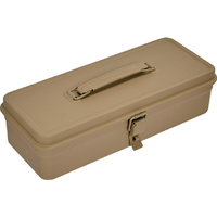 トラスコ トランク型工具箱　３３３Ｘ１３７Ｘ９６．５　ライトサンド 25mmシリンダ錠取付可能(別売) T-320LS