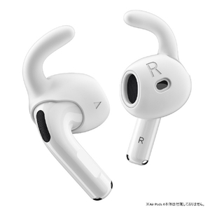 KeyBudz KB27439AP4 AirPods 4用EarBuddyz イヤーフック ホワイト
