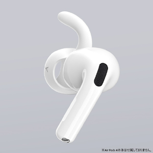 KeyBudz AirPods 4用EarBuddyz イヤーフック ホワイト KB27439AP4-イメージ2