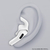 KeyBudz AirPods 4用EarBuddyz イヤーフック ホワイト KB27439AP4-イメージ3