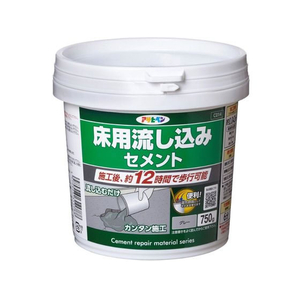 アサヒペン 床用流し込みセメント グレー 750G FC802PJ-イメージ1