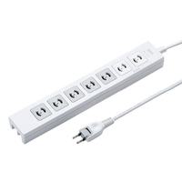 サンワサプライ 電源タップ(2極抜け止めタイプ・7個口・2m) TAP-F27-2KP