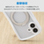 エレコム iPhone 16 Grippy ハイブリッドケース フレームカラー 極限 MAGKEEP スタンド ホワイト PM-A24AGRSTKMWH-イメージ4