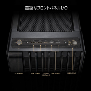 ASUS PCケース ProArt ブラック PROART/PA602/WOOD/BK/TG-イメージ15