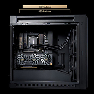 ASUS PCケース ProArt ブラック PROART/PA602/WOOD/BK/TG-イメージ6