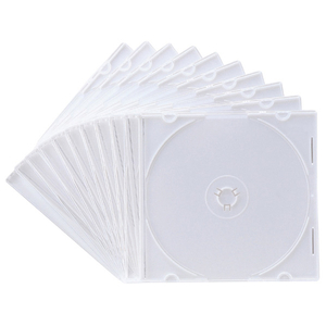 サンワサプライ Blu-ray・DVD・CDケース(スリムタイプ・10枚セット) ホワイト FCD-PU10MWN サンワサプライ Blu-ray・DVD・CDケース(スリムタイプ・10枚セット) ホワイト FCD-PU10MWN